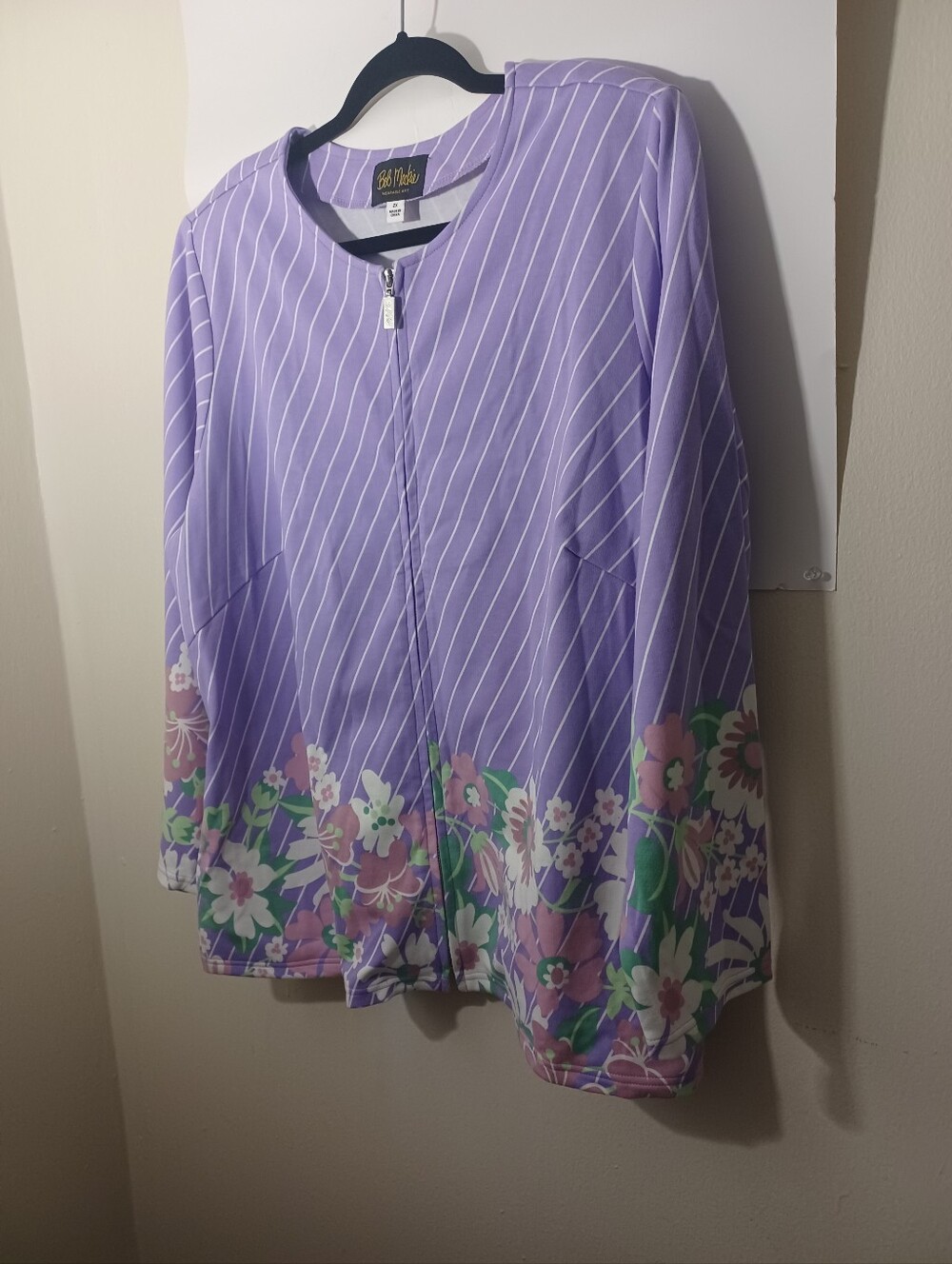 Bob Mackie Zip-up Cardigan New No Tags 2X